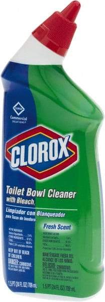 Clorox - 24 oz Bottle Gel Toilet Bowl Cleaner - Bleach Scent, Disinfectant, Nonacidic, Toilet Bowl - Caliber Tooling