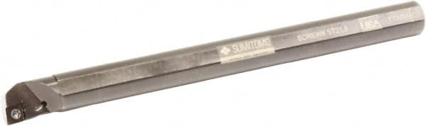 Sumitomo - 0.93" Min Bore Diam, 10" OAL, 3/4" Shank Diam, A-SCLP Indexable Boring Bar - CPMT 32.52 Insert, Screw Holding Method - Caliber Tooling