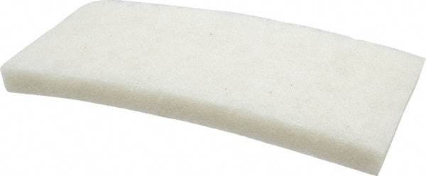 3M - 10" Long x 4-5/8" x 1" Thick Wide Cleansing Pad - Nonabrasive, Light-Duty, White - Caliber Tooling