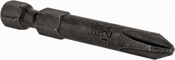 Apex - #2 Phillips Screwdriver Bit - 1/4" Hex Drive, 1-15/16" OAL - Caliber Tooling