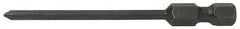 Apex - #2 Phillips Screwdriver Bit - 1/4" Hex Drive, 3" OAL - Caliber Tooling