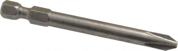 Apex - #2 Phillips Screwdriver Bit - 1/4" Hex Drive, 2-3/4" OAL - Caliber Tooling