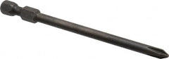 Apex - #1 Phillips Screwdriver Bit - 1/4" Hex Drive, 3-1/2" OAL - Caliber Tooling