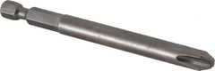 Apex - #3 Phillips Screwdriver Bit - 1/4" Hex Drive, 3-1/2" OAL - Caliber Tooling