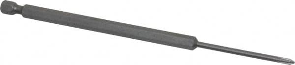 Apex - #0 Phillips Screwdriver Bit - 1/4" Hex Drive, 6" OAL - Caliber Tooling