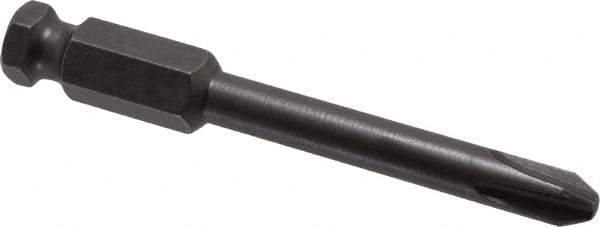 Apex - #3 Phillips Screwdriver Bit - 7/16" Hex Drive, 3-1/2" OAL - Caliber Tooling