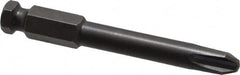 Apex - #4 Phillips Screwdriver Bit - 7/16" Hex Drive, 3-1/2" OAL - Caliber Tooling