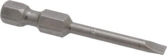 Apex - 0.134" Slotted Screwdriver Bit - 1/4" Hex Drive, 1-15/16" OAL - Caliber Tooling