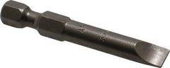 Apex - 1/4" Slotted Screwdriver Bit - 1/4" Hex Drive, 1-15/16" OAL - Caliber Tooling