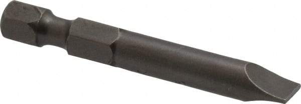 Apex - 1/4" Slotted Screwdriver Bit - 1/4" Hex Drive, 1-15/16" OAL - Caliber Tooling