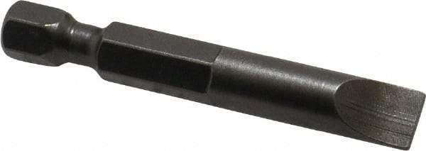 Apex - 0.275" Slotted Screwdriver Bit - 1/4" Hex Drive, 1-15/16" OAL - Caliber Tooling