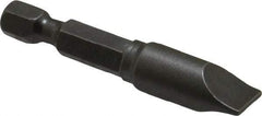 Apex - 0.36" Slotted Screwdriver Bit - 1/4" Hex Drive, 1-15/16" OAL - Caliber Tooling