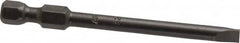 Apex - 0.187" Slotted Screwdriver Bit - 1/4" Hex Drive, 2-3/4" OAL - Caliber Tooling