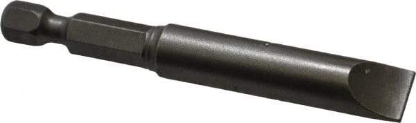 Apex - 0.36" Slotted Screwdriver Bit - 1/4" Hex Drive, 2-3/4" OAL - Caliber Tooling