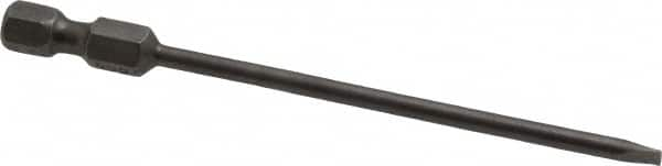 Apex - 0.122" Slotted Screwdriver Bit - 1/4" Hex Drive, 3-1/2" OAL - Caliber Tooling