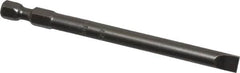 Apex - 1/4" Slotted Screwdriver Bit - 1/4" Hex Drive, 3-1/2" OAL - Caliber Tooling