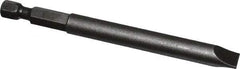 Apex - 0.312" Slotted Screwdriver Bit - 1/4" Hex Drive, 3-1/2" OAL - Caliber Tooling