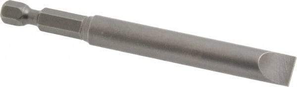 Apex - 0.36" Slotted Screwdriver Bit - 1/4" Hex Drive, 3-1/2" OAL - Caliber Tooling