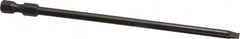 Apex - 0.187" Slotted Screwdriver Bit - 1/4" Hex Drive, 5" OAL - Caliber Tooling