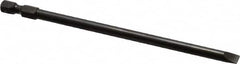 Apex - 0.215" Slotted Screwdriver Bit - 1/4" Hex Drive, 5" OAL - Caliber Tooling