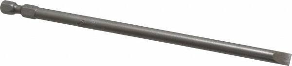 Apex - 1/4" Slotted Screwdriver Bit - 1/4" Hex Drive, 6" OAL - Caliber Tooling