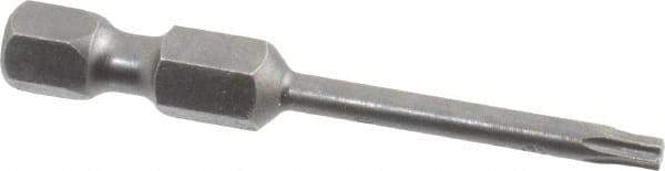 Apex - T9 Torx Bit - 1/4" Hex Drive, 1-15/16" OAL - Caliber Tooling