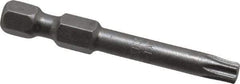 Apex - T25 Torx Bit - 1/4" Hex Drive, 1-15/16" OAL - Caliber Tooling