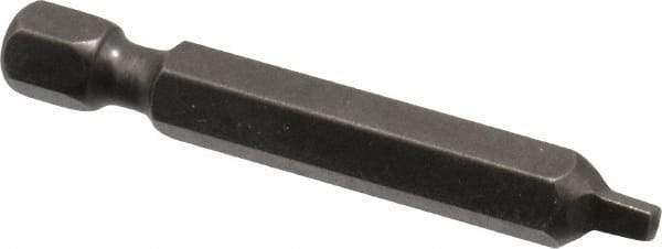 Apex - #1" Square Size Square Recess Bit - 1/4" Hex Drive, 1-15/16" OAL - Caliber Tooling