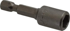 Apex - 5/16" Magnetic Nutsetter - 1/4" Hex Drive, 1-3/4" OAL, 1/2" Socket Nose Diam - Caliber Tooling