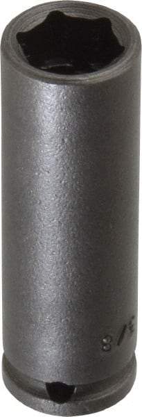 Apex - 1/4" Drive 3/8" Deep Impact Socket - 6 Points, 1-3/4" OAL - Caliber Tooling