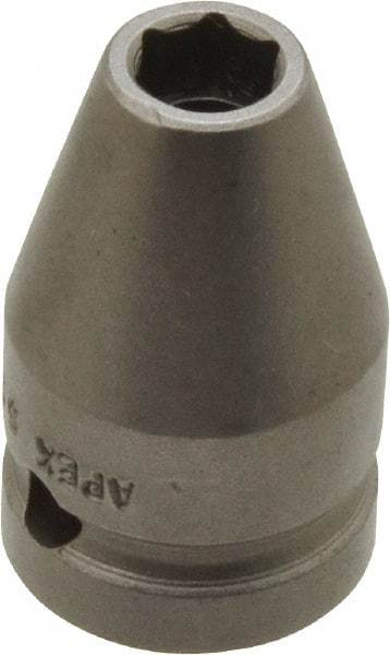 Apex - 1/2" Drive 5/16" Standard Tapered Impact Socket - 6 Points, 1-1/2" OAL - Caliber Tooling