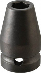 Apex - 1/2" Drive 3/8" Standard Tapered Impact Socket - 6 Points, 1-1/2" OAL - Caliber Tooling