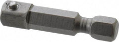 Apex - 1/4" Square Size Hex to Square Extension - 1/4" Hex Drive, 1-3/8" OAL - Caliber Tooling