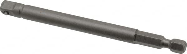 Apex - 1/4" Square Size Hex to Square Extension - 1/4" Hex Drive, 4" OAL - Caliber Tooling