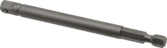 Apex - 1/4" Square Size Hex to Square Extension - 1/4" Hex Drive, 4" OAL - Caliber Tooling