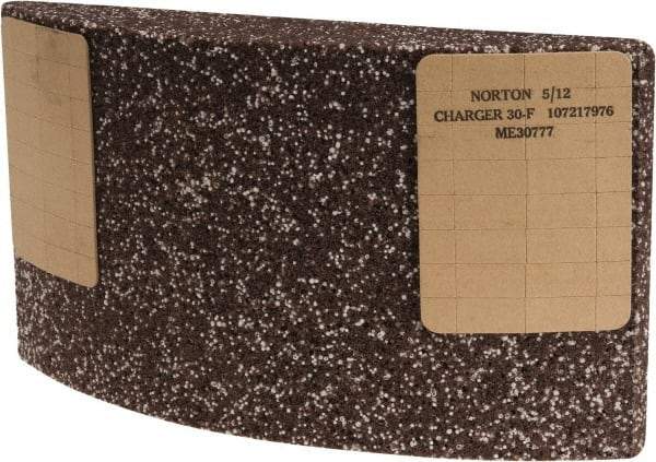 Norton - 11-1/4" Wide x 6" High x 2-1/4" Thick Grinding Segment - Ceramic, 30 Grit, Hardness F - Caliber Tooling