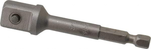 Apex - 1/2" Square Size Hex to Square Extension - 1/4" Hex Drive, 3" OAL - Caliber Tooling