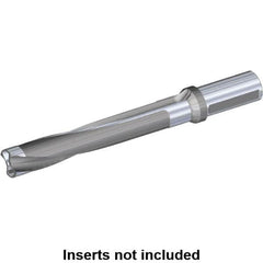 Kennametal - Series KSEM Plus, Head Connection FDS56, 3xD, 2" Shank Diam, Drill Body - 155.96mm Drill Body Length to Flange, SSF Toolholder, 14.2" OAL, 186mm Drill Body Length, 6.14" Flute Length, Weldon Flat Shank, Through Coolant - Caliber Tooling