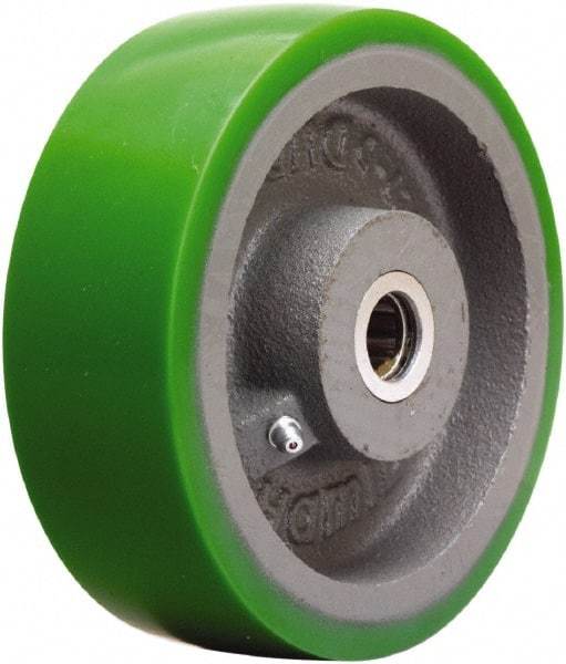 Hamilton - 6 Inch Diameter x 2 Inch Wide, Polyurethane on Cast Iron Caster Wheel - 1,200 Lb. Capacity, 2-1/4 Inch Hub Length, 1-7/16 Inch Axle Diameter, Plain Bore Bearing - Caliber Tooling