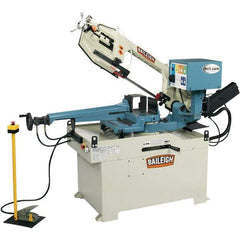 Baileigh - 13.77 x 8.66" Semi-Automatic Combo Horizontal & Vertical Bandsaw - 1 Phase, 60° Right, 45° Left Vise Angle of Rotation, 2 hp, 220 Volts, Frequency Drive - Caliber Tooling