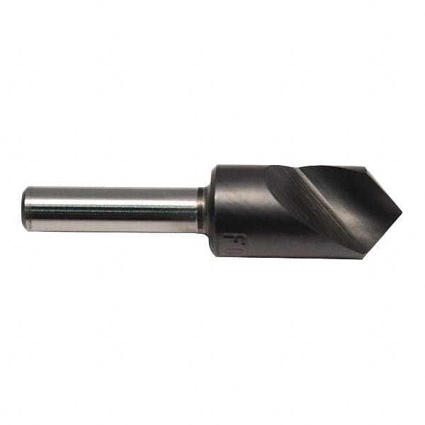 M.A. Ford - 1/8" Head Diam, 1/8" Shank Diam, 1 Flute 60° High Speed Steel Countersink - Caliber Tooling