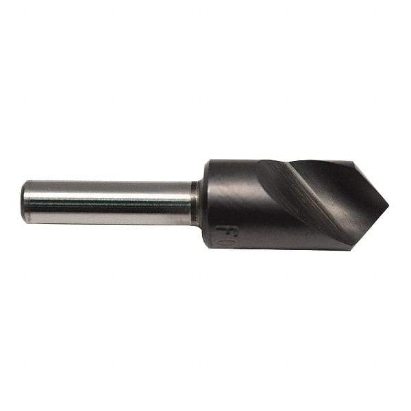 M.A. Ford - 5/8" Head Diam, 1/4" Shank Diam, 1 Flute 120° High Speed Steel Countersink - ALtima Blaze Finish, 2-1/4" OAL - Caliber Tooling