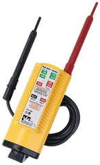 Ideal - 100 VAC/VDC to 600 VAC/VDC, Voltage Tester - LED and Neon Lamps Display, 60 Hz, LR44 Power Supply - Caliber Tooling