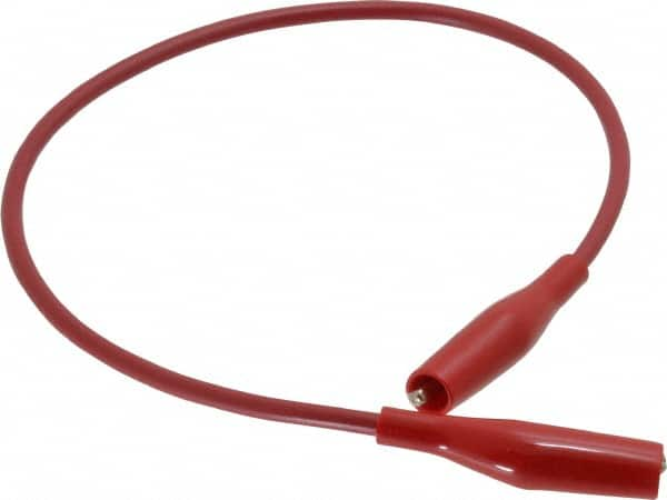 Pomona - Red Electrical Test Equipment Patch Cord - Use with Minigators, Test Clips - Caliber Tooling