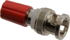 Pomona - Red Electrical Test Equipment Adapter - Use with Male BNC to Single Binding Posts - Caliber Tooling