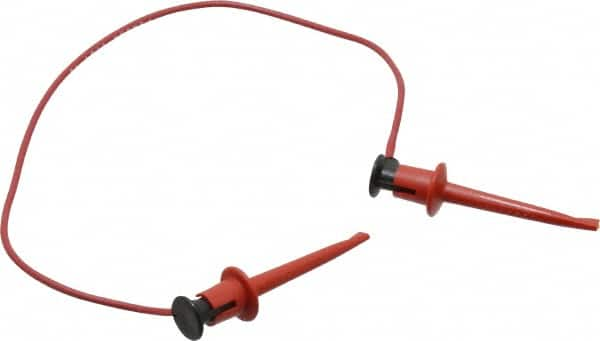 Pomona - Red Electrical Test Equipment Patch Cord - Use with Test Clips - Caliber Tooling