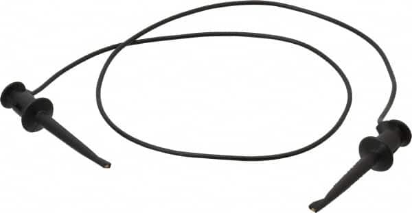 Pomona - Black Electrical Test Equipment Patch Cord - Use with Test Clips - Caliber Tooling