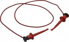 Pomona - Red Electrical Test Equipment Patch Cord - Use with Test Clips - Caliber Tooling