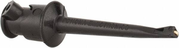 Pomona - Black Electrical Test Equipment Clip - Use with Minigrabbers - Caliber Tooling