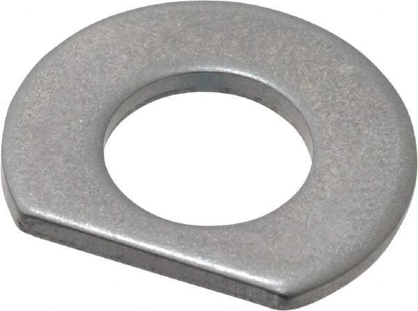 Made in USA - 5/16" Screw Size, 0.343" ID, 1008/1010 Steel Clipped Washer - 0.338 to 0.348" ID, 0.677 to 0.697" OD, 0.055 to 0.065" Thickness, Uncoated - Caliber Tooling